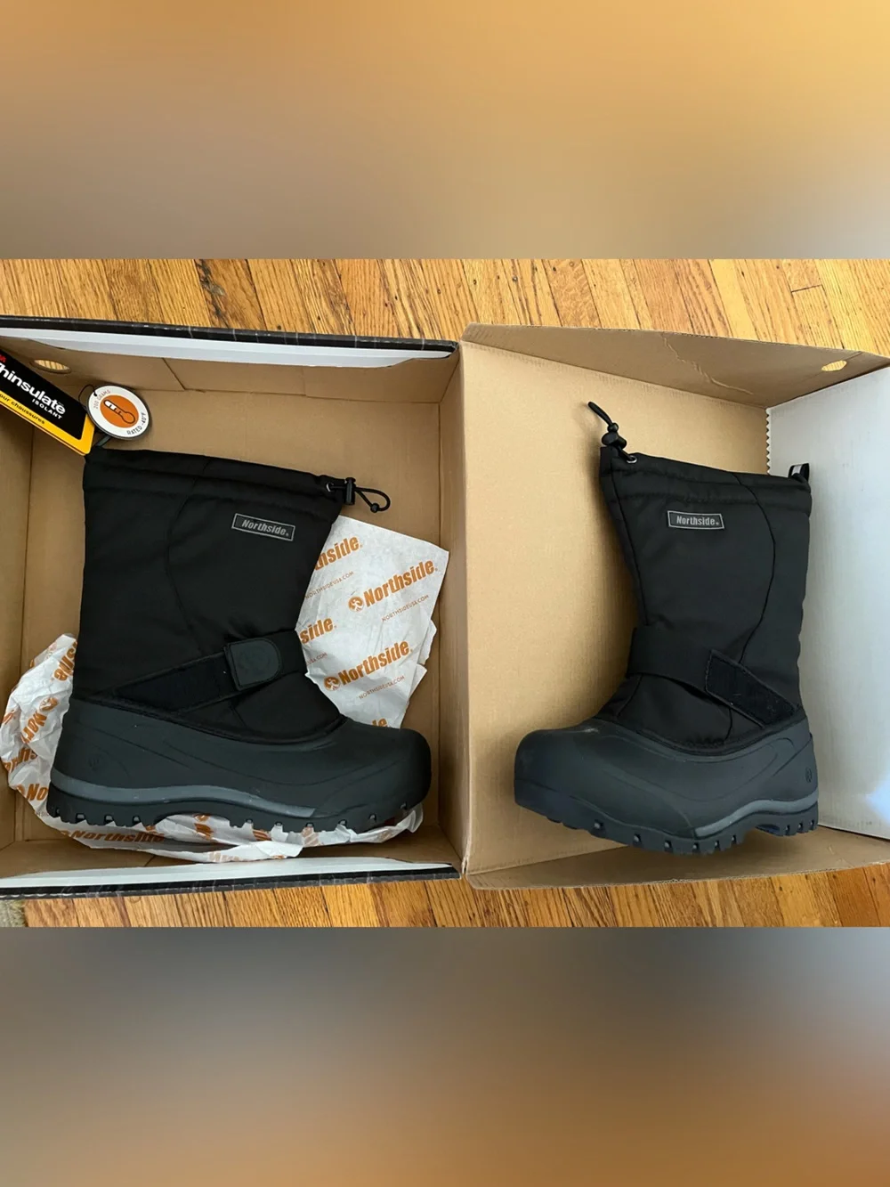 NWT: northside Men’s Alberta polar 2 Insulated Snow Boots with Hook-and-Loop